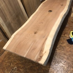 大特価 新品 一枚板ダイニングローテーブル 近場配送無料の画像