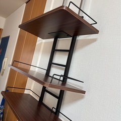 ランドリーラック 突っ張りタイプ 可動棚の画像