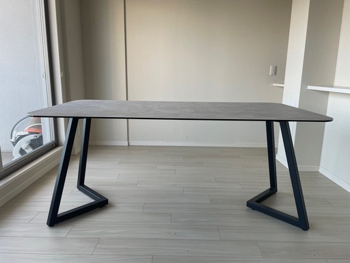 【美品】セラミック ダイニングテーブル 165cm / 4〜6人用 / 明石引取 / TARNY