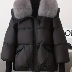 新品　レディース　ファー付　ダウンジャケット　サイズLの画像