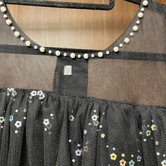 キッズ　ドレス　ブラック　150cm　の画像