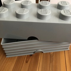 LEGO レゴ　ストレージ　収納ボックス　おもちゃ箱　グレーの画像