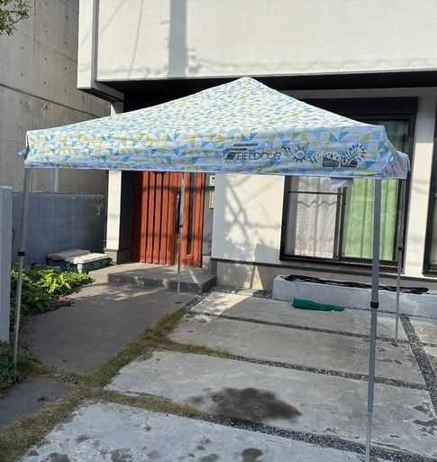 【格安！】美品！フィールドア　ワンタッチタープ2.5m サイドシート2枚付き！