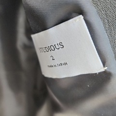 【ほぼ未使用】studious（ステュディオス）　レザージャケットの画像
