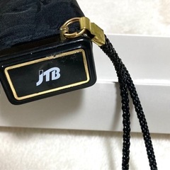 「LOOK JTB」 黒 折りたたみ傘:折り畳み雨傘:箱入り：未使用:ノベルティの画像