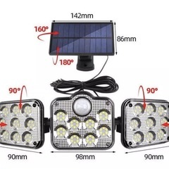 屋外用 三頭式ソーラーライトの画像