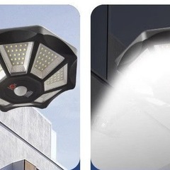 八角形 LED屋外照明 動体検知センサー付きの画像