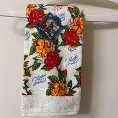 フェイスタオル　花柄の画像