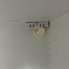 キッチンカウンター(コンセント付き・炊飯器置き・コロコロで移動◎)の画像