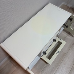 テレビ台 白 ホワイト 収納付きの画像