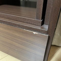 LOWYA（ロウヤ） 伸縮式テレビ台 ローボード カラー：ウォルナット（木目調）の画像