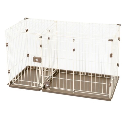 コーナンオリジナル LIFELEX 2ルームサークル／居住スペース トイレスペース 2部屋 お手入れ簡単 トイレトレーニング お留守番 ライフレックス