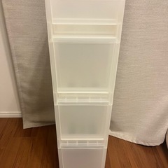 無印良品　ポリプロピレン　収納ストッカー　キャスター付２の画像