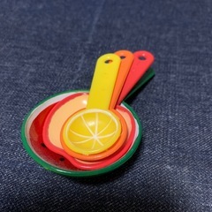 レトロ　フルーツ計量スプーンの画像