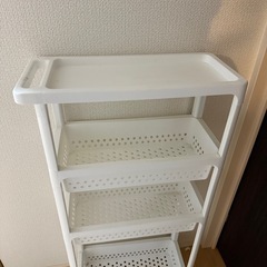洗面所 収納ラックの画像