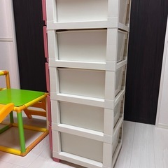 5段引き出しケース　収納ケース　
チェストの画像