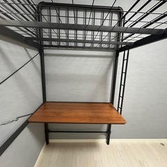 ロフトベッド　デスク付き　の画像