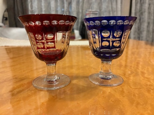 矢部硝子工芸 江戸切子 岳茂 冷酒器 ４個セット