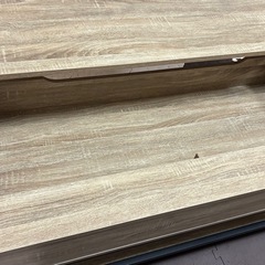 エムール リフトアップテーブル 昇降式 幅113 高さ調節 オークの画像