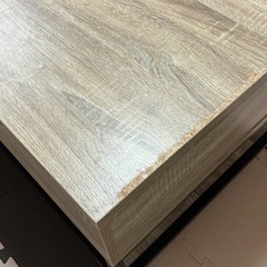 エムール リフトアップテーブル 昇降式 幅113 高さ調節 オークの画像