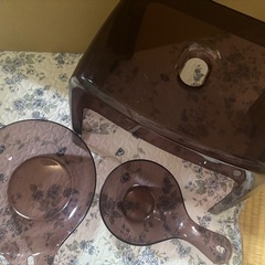 【お話中】ニトリ 風呂イス・洗面器・ソープボトル セット  の画像