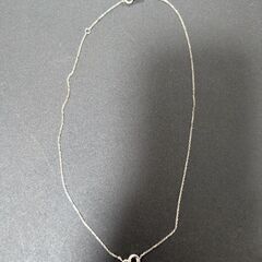 【canal 4℃】※超美品※オープンハート ダイヤモンド ネックレス シルバーの画像