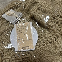 （新品未使用タグ付き）スタジオクリップ　ポケット付きニットマフラーの画像