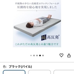折り畳みマットレス シングル 厚み10cm 数回使用の画像