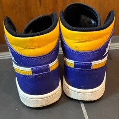 25cm NIKE エアジョーダン 1 レイカーズ ハイカットの画像