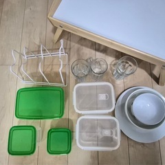 生活雑貨・キッチン用品・姿見ミラー・IKEAテーブル　の画像