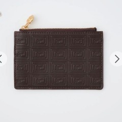 Marche du Q-pot.　ビターチョコレートバー フラグメントケース　本革　カードケース 小銭入れ 財布 コインケースの画像