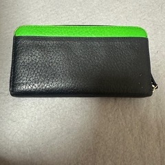 Kate Spade NEW YORK ケイトスペード 長財布 ラウンドファスナー グリーンの画像