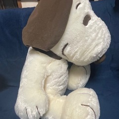 スヌーピー ぬいぐるみ 大きめ クリーム色
の画像