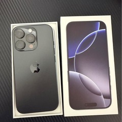  iPhone 16 Pro 256GB ブラックチタニウム｜中古｜SIMフリー｜箱あり の画像
