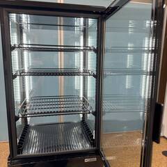 レマコム 4面ガラス冷蔵ショーケース 84L R4G-84SLB 冷蔵庫 業務用 鍵付きの画像