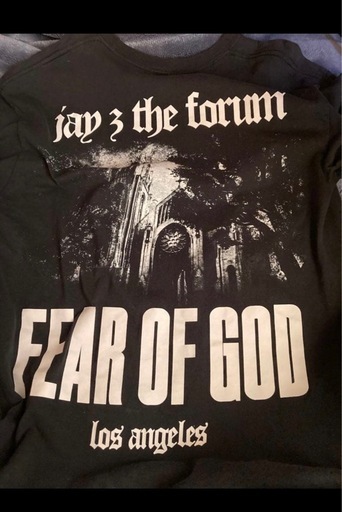 Fear of God JAY Z 4:44 TOUR 長袖Tシャツ