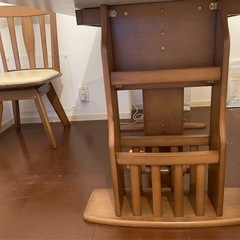 ダイニングテーブル＆チェアセット ホワイト ナチュラルの画像