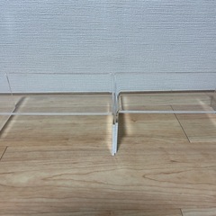無印良品　アクリル仕切り棚の画像