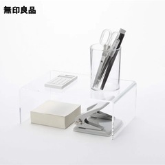 無印良品　アクリル仕切り棚の画像