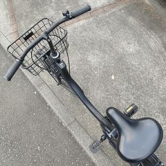 【美品】Panasonic パナソニック 電動アシスト自転車 SW BE-ELSW013-B 20型 マットジェットブラック 電動自転車 付属品多数 リアバスケットの画像