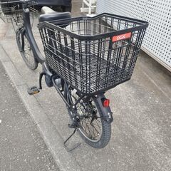 【美品】Panasonic パナソニック 電動アシスト自転車 SW BE-ELSW013-B 20型 マットジェットブラック 電動自転車 付属品多数 リアバスケットの画像