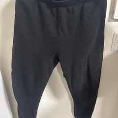 スウェット　長袖長ズボン　黒　100円の画像