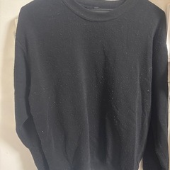 スウェット　長袖長ズボン　黒　100円の画像