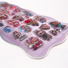 ラブブ　ボンボンドロップシール　６枚セットの画像