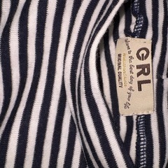 GRL ボーダー 長袖 冬服 タートルネックの画像