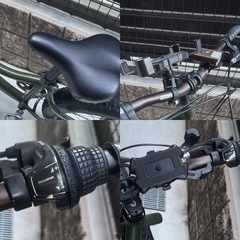 EIZER ファットバイク 26インチ 極太タイヤ 太いタイヤ シマノ 7段変速 Wディスクブレーキ 自転車 雪道 砂浜 アイゼル F260の画像