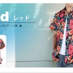 【CEEN】新品未使用 メンズ カジュアル シャツ 半袖 アロハ 総柄 5XL 大きめ ビッグサイズ 鮮やか ワイシャツ 綿麻 通気 トップス プリント柄の画像