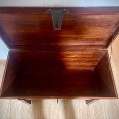ビンテージ家具　収納木箱
の画像