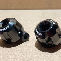 ACTIVE 汎用アルミバーエンド リボルバータイプ　ブラック　試着のみの画像