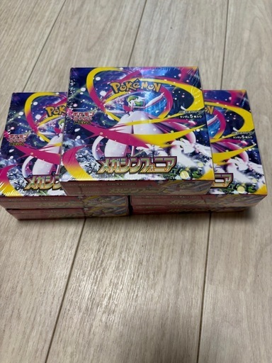ポケモンカードメガシンフォニア BOX シュリンク付き5個とシュリンク